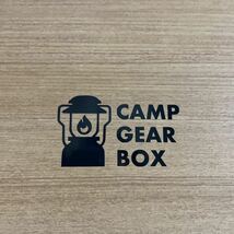 12. 【送料無料】 CAMP GEAR BOX カッティングステッカー ランタン キャンプ CAMP アウトドア 黒 【新品】_画像1