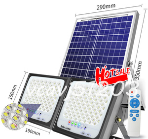 ◆未使用◆LED投光器 ソーラーライト 街灯 屋外用 太陽光発電 防水 高輝度 バッテリー残量表示 防犯ライト ガーデンライト駐車場 照明 庭用