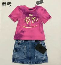 洗練されたデザイン　DIESEL　BABY　タイダイTシャツ　ピンク　36M　100cm_画像2