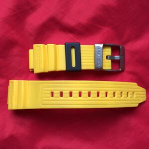 ** prompt decision have ** out of print parts * limitation first generation MIY Fisherman yellow color belt .. is new goods Casio original G-SHOCK DW-8600 Fisherman belt 