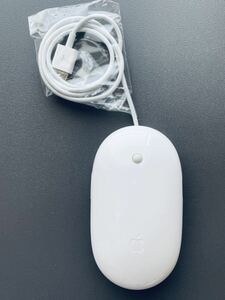 【完動品】Apple Mighty Mouse A1152アップル マイティマウス クリーニング済品 MacOSⅩ&Windows7、10確認済 ケーブルロングバージョン