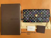 LOUIS VUITTON ルイヴィトン ポルトフォイユサラ モノグラムマルチカラー ノワール グルナード 長財布　_画像1