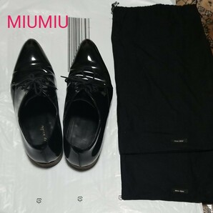 ミュウミュウ miumiu シューズ 5 1/2 - エナメル（レザー） 黒 革靴