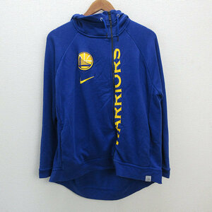 k# Nike /NIKE NBA GOLDEN STATE WARRIORS Warrior -z полный Zip парка [L] синий /MENS#39[ б/у ]