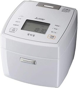 炊飯器 5.5合 IH 三菱電機 NJ-VEB10-W 炭炊釜 月白 ホワイト