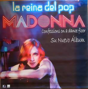 MADONNA　マドンナ　Confessions On A Dance Floor 　コロンビア製 WEA 宣伝用 非売品 タペストリー