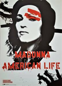 MADONNA　マドンナ　American Life　2003年 ドイツ製 宣伝用 ポスター