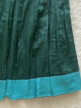PRADA size38 イタリア製プリーツスカート グリーン 緑 チュール ふんわり ボリューム プラダ (P)_画像3
