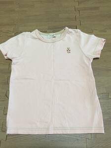 TINKERBELL　ティンカーベル 　Tシャツ　120　USED　オレンジ　/　③