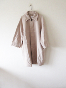 Honnete / オネット HO-17 AW CO1 メルトンラウンドカラーコート BEIGE * レディース ジャケット