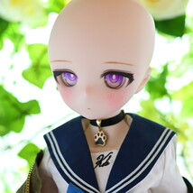 DDH-01 SW肌 カスタムヘッド＋アイ MDD セミホワイト肌 難あり_画像9