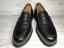 【即決】COLE HAAN コールハーン メンズ 7.5 25cm コインローファー ブラック 黒 本革 革靴 レザービジネス スリッポン くつ_画像2