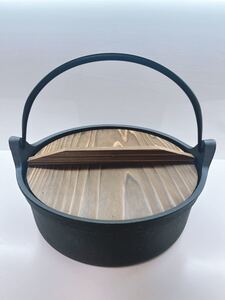 南部鉄器 すき焼き 鍋 鉄鍋 炊飯 囲炉裏 調理器具 いろり鍋 木蓋 OIGEN 及源 鋳造