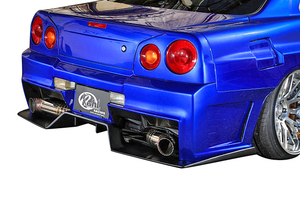 【M’s】日産 R34 GT-R (1999y-2003y) Kuhl Racing リアバンパー／／FRP SG クールレーシング エアロ カスタム リヤバンパー GTR 未塗装