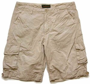 *00s Timberland Timberland cotton po pudding cargo short pants khaki 33* shorts Old outdoor euro 