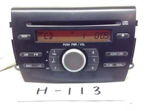 H-113　ダイハツ純正 ムーヴ L175S 86180-B2410 CQ-JD8601AK CDデッキ　即決保証付