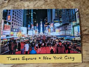 America Nyc Times Square New York Poscard