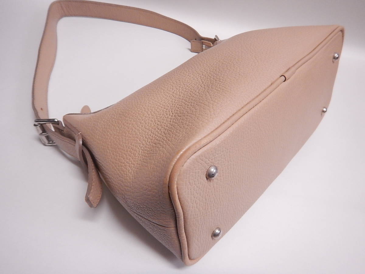 □BURBERRY バーバリー レザー ワンショルダーバッグ ワンハンドル