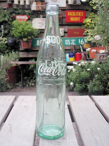 F0C★1970～ビンテージ　コカ・コーラ500ml　空き瓶/COCA-COLAコーク古い空き瓶/昭和レトロ/ヴィンテージ　コカコーラ