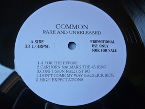 Common / Rare and Unreleased レア12EP　完全未発表トラック収録 A FOR THE EFFORT / CARHORN / DON'T COME MY WAY / HIGH EXPECTATIONS