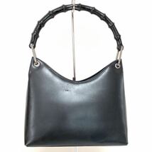 GUCCI グッチ バンプーライン レザー シルバー金具 ハンドバッグ 肩掛け ショルダーバッグ GG 001 3444 3008_画像2