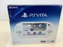 NM3A12-60 PS Vita SONY PCH-2000 ZA12 Wi-Fiモデル WHITE ホワイト PlayStationVita 内臓メモリーカード 1GB 通電確認済ヴィータ ビータ_画像5