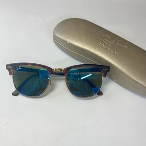 【中古美品】Ray-Ban レイバン サングラス RB3016 CLUBMASTER 1145/17 51□21 3N クラブマスター ケース付き　rb072902