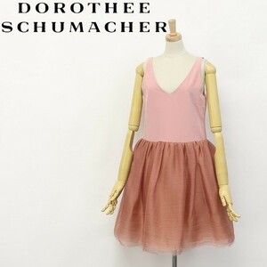 新品◆DOROTHEE SCHUMACHER/ドロシーシューマッハ シルク ノースリーブ ワンピース ピンク系 1