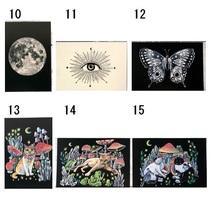 オリジナルポストカード３枚セット 「オウムガイ」「星月猫くろ」「星月猫ににこ」★ 猫 星月猫 アート_画像7