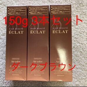 【公式】 ヘアボーテエクラ ボタニカル ダークブラウン 白髪染め ボタニカルエアカラーフォーム 150g × 3本