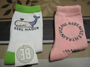 Новые 2 пар, установленные носки Bebe Bebe Носки 22-24 см
