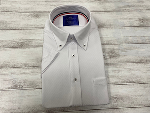 CARPENTARIA/カーペンタリア えり回り39　半袖 ドレスシャツ ワイシャツ ホワイト系　形態安定　EXCS72-V902-159