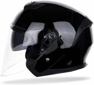 ■新品■EBRICON バイク用ABS製ジェットヘルメット ●XLサイズ(61cm-62cm) ●カラー：CC05 ●インナーバイザー付き ●DOT認証