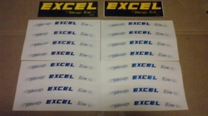 TAKASAGO EXCEL blue 16 sheets black yellow color sticker attaching new goods regular commodity 