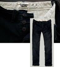 【既決USA】アバクロ★Abercrombie@完売【Abercrombie & Fitch】ロゴ入チノパン【THE A&F CLASSIC STRAIGHT CHINO】 紺 @US26x28_画像2