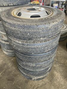 205/80R17.5 ローザほか　夏タイヤ　ホイール付き　6本セット