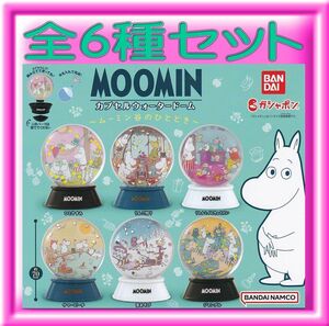 #MOOMIN Moomin Capsule вода купол # все 6 вида комплект 