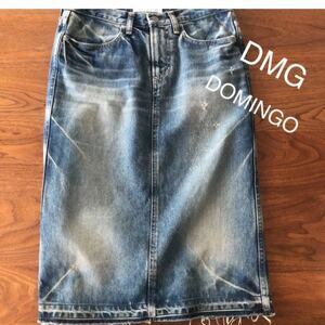 D.M.G. デニムスカート　ドミンゴ　ダメージ加工 Sオムニゴッド 