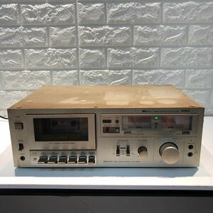 通電確認済　AIWA ステレオカセットデッキ《AD-F33M》メタルテープ対応カセットデッキ 日本製 アイワ オーディオ機器