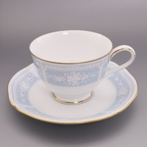 ■ NORITAKE ノリタケ 洋食器 5点セット まとめ売り fine porcelain 等 ティーカップ&ソーサー コップ 小皿 食器 ブルー ピンク 中古_画像6