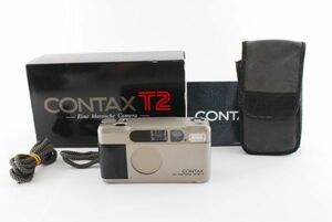 【元箱付き】 CONTAX コンタックス T2 DATE BACK データバック コンパクト フィルムカメラ #17