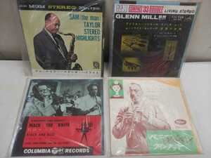 レターパック／ジャズ EPレコード 4点セット【 ベニーグッドマン クインテット・LOUIS ARMSTRONG・GLENN MILLER・サムテイラー 】中古 