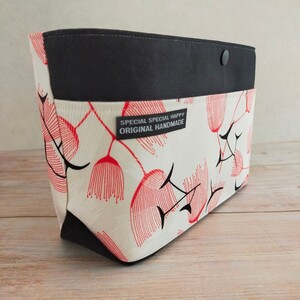 バックインバック 大人可愛いインナーバック handmade stylish flower