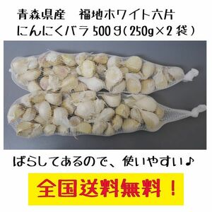 青森県産　にんにくバラ500g(250g×2) 福地ホワイト六片　送料無料！(2)