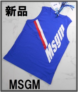 С новым тегом ★ Логотип MSGM Blue Top ★ jimwear Room Прибытие Msgem 14a Размер мужской майку Top Borsk Basketk Tank