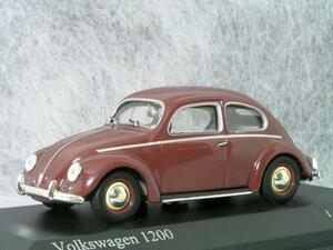 * 1/43 Volkswagen = 1200 ( 1953 ) oval window / Brown = VW