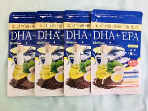 シードコムス DHA + EPA 3ヶ月分　4袋　計12ヶ月分 亜麻仁油 エゴマ油 配合