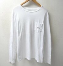 ◆DEPACTUS ディパクタス バックロゴ プリント ロンT Tシャツ　白 サイズS_画像1