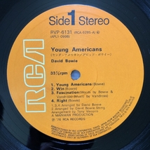 美盤 デビッド・ボウイ David Bowie 1976年 LPレコード ヤング・アメリカン Young Americans 名盤 国内盤 Gram rock David Sanborn_画像7