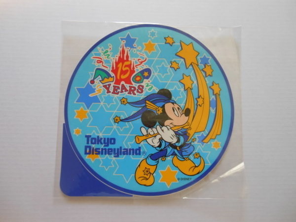 ☆ TDL東京ディズニーランド15周年 ステッカーミッキー 送料無料!☆